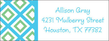 Geo Blue Return Address Labels